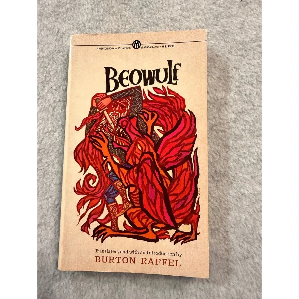 Beowulf Burton Raffel Translation Mentor Paperback Epic Poem Fiction Book